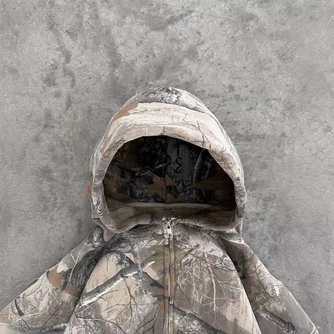 Sudadera urbana retro camuflaje
