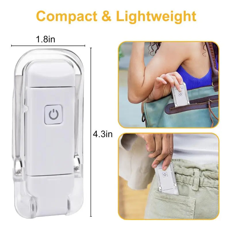 Luz de lectura LED USB recargable para protección ocular