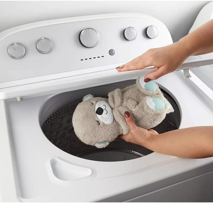 Máquina de sonido Lontra Acurrúcate y Tranquiliza Juguete de peluche portátil para bebé con detalles sensoriales música luces y movimiento rítmico de respiración
