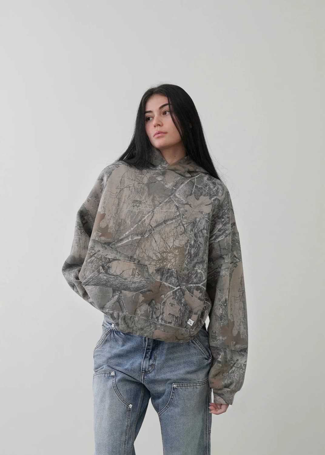 Sudadera urbana retro camuflaje