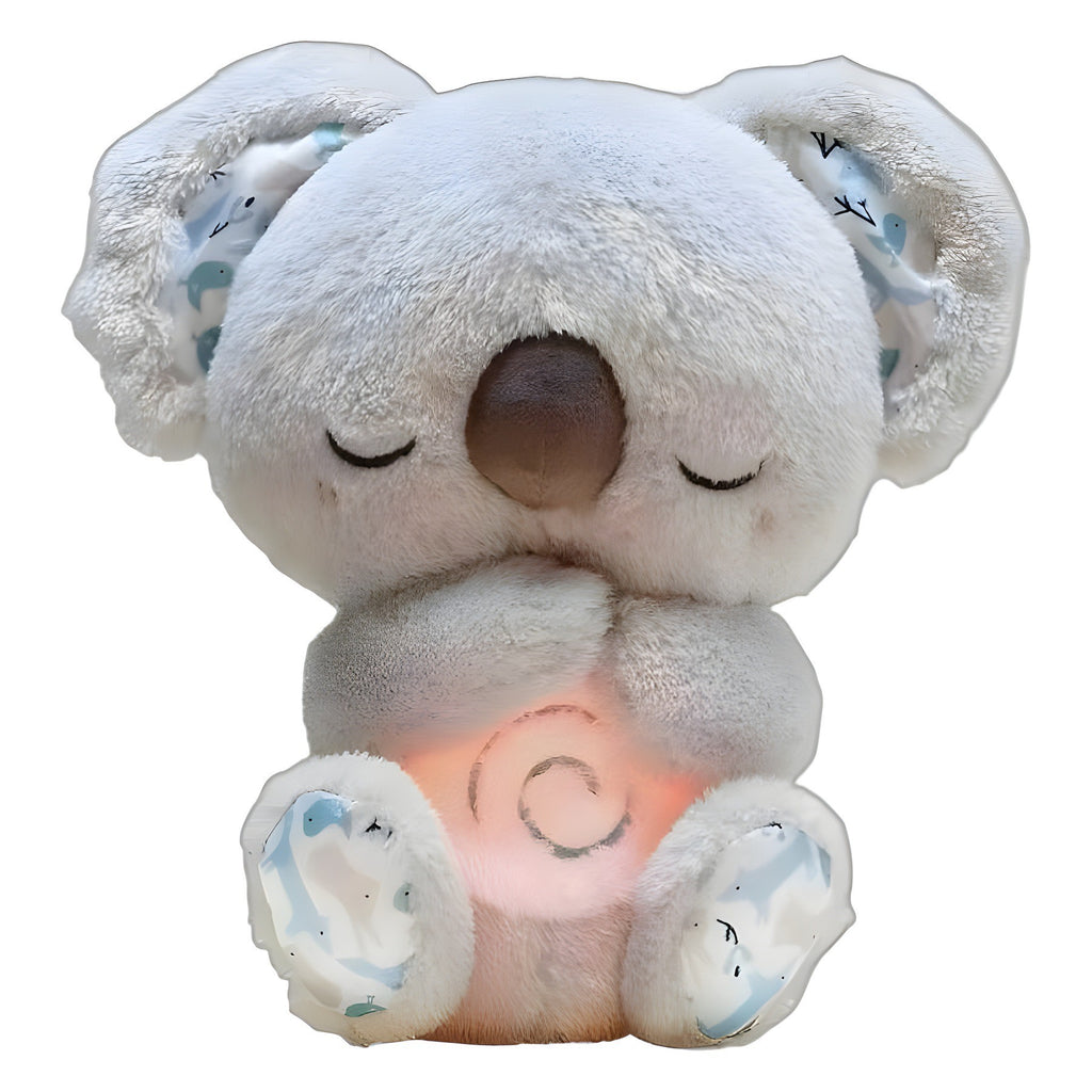 Máquina de sonido Lontra Acurrúcate y Tranquiliza Juguete de peluche portátil para bebé con detalles sensoriales música luces y movimiento rítmico de respiración