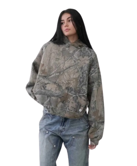 Sudadera urbana retro camuflaje
