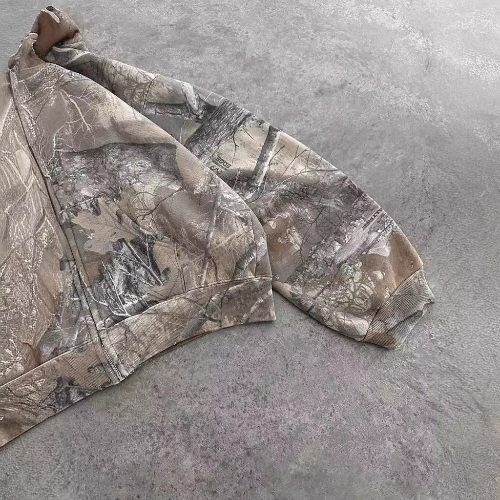 Sudadera urbana retro camuflaje