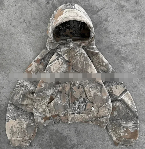 Sudadera urbana retro camuflaje