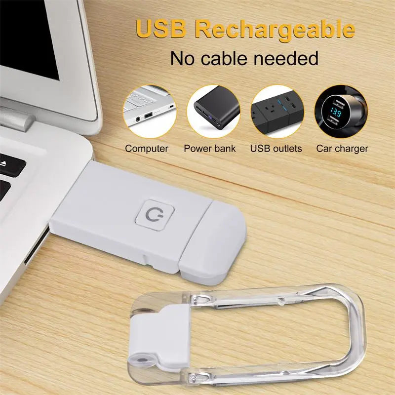 Luz de lectura LED USB recargable para protección ocular