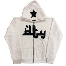 Sudadera con capucha y cremallera con estampado de estrellas