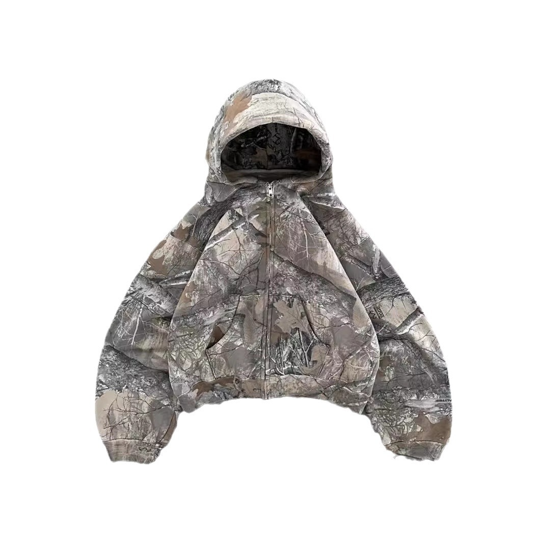 Sudadera urbana retro camuflaje