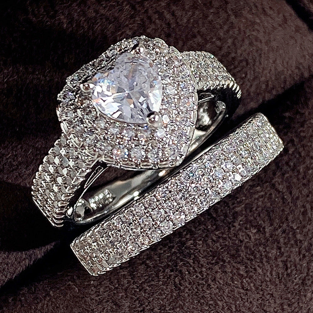 Luxury Retro Male and Female Wedding Pair Rings