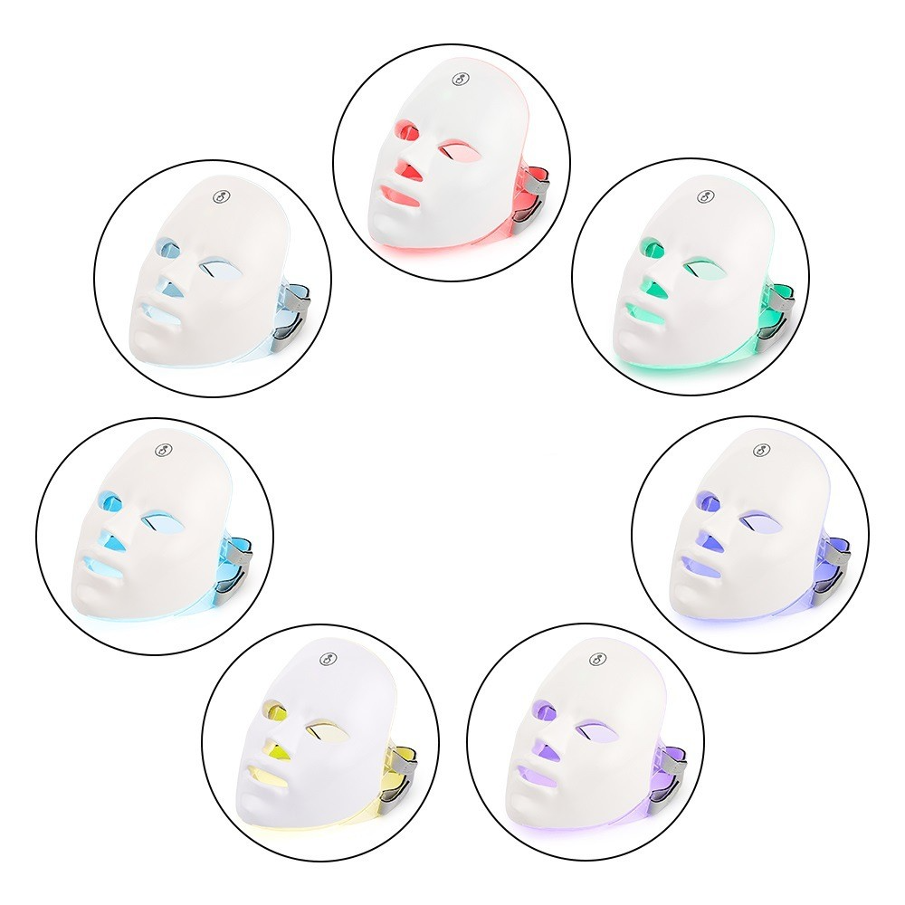 Mascarilla facial de terapia LED para el rejuvenecimiento de la piel