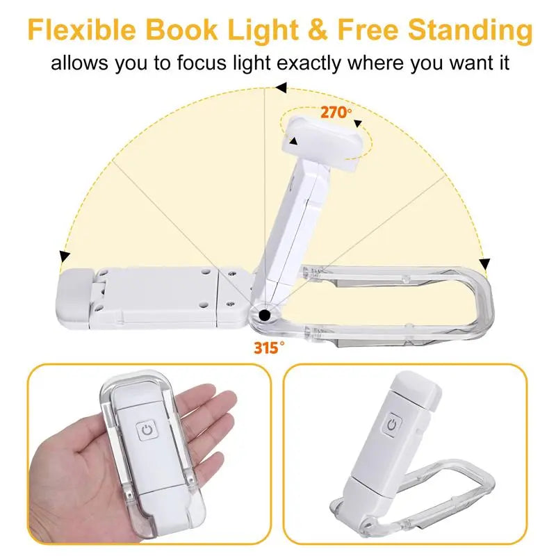 Luz de lectura LED USB recargable para protección ocular