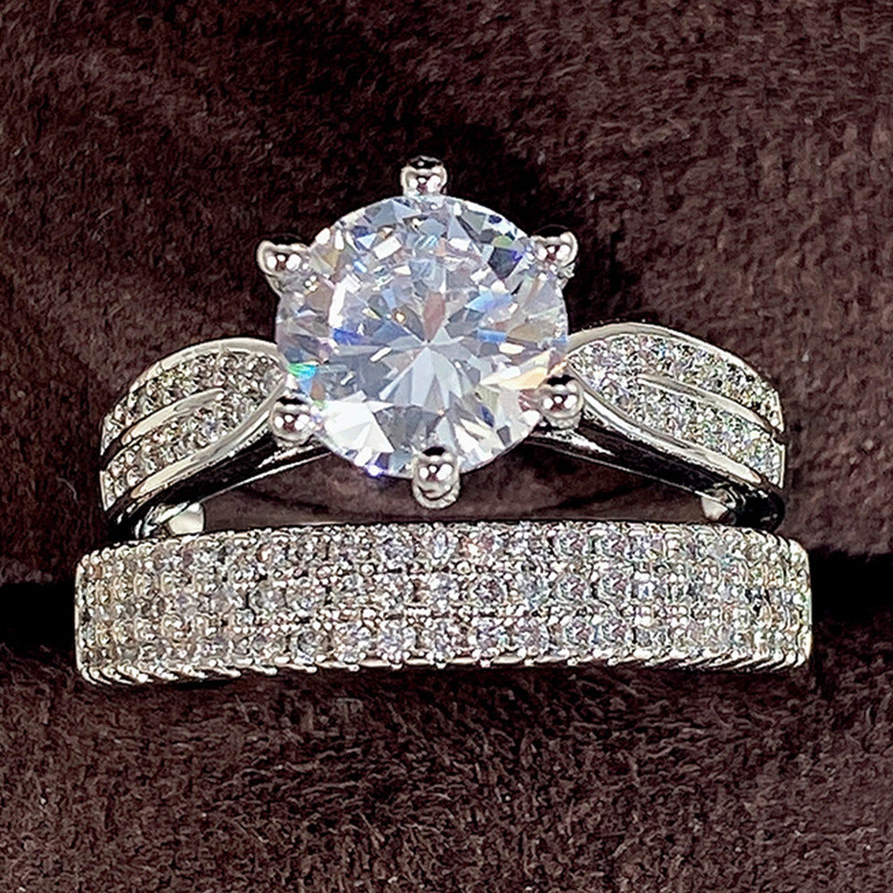 Luxury Retro Male and Female Wedding Pair Rings