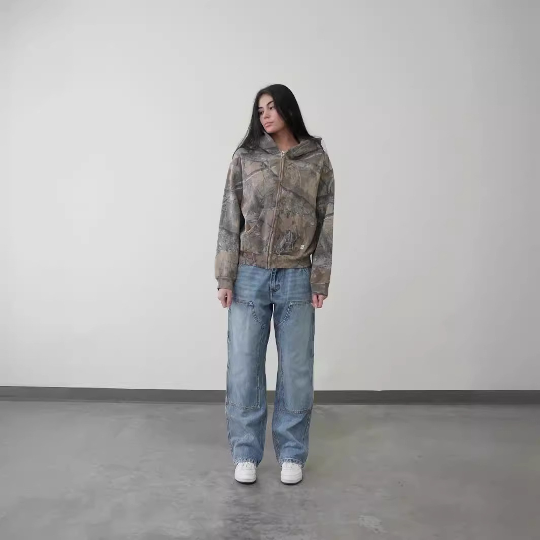 Sudadera urbana retro camuflaje