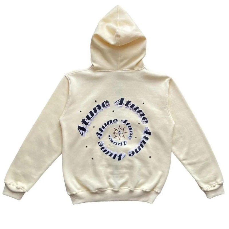 Sudadera con capucha y cremallera con estampado de estrellas